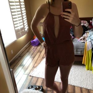 Beach Babe Burnt Orange Romper